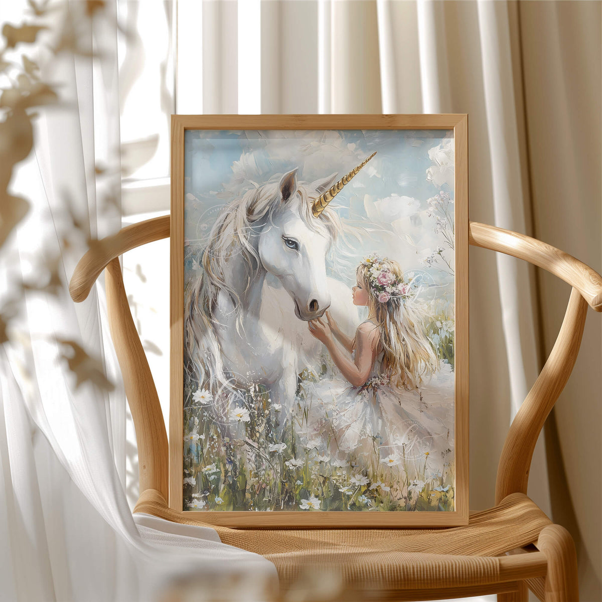 Unicorn wall art | Girls wall art