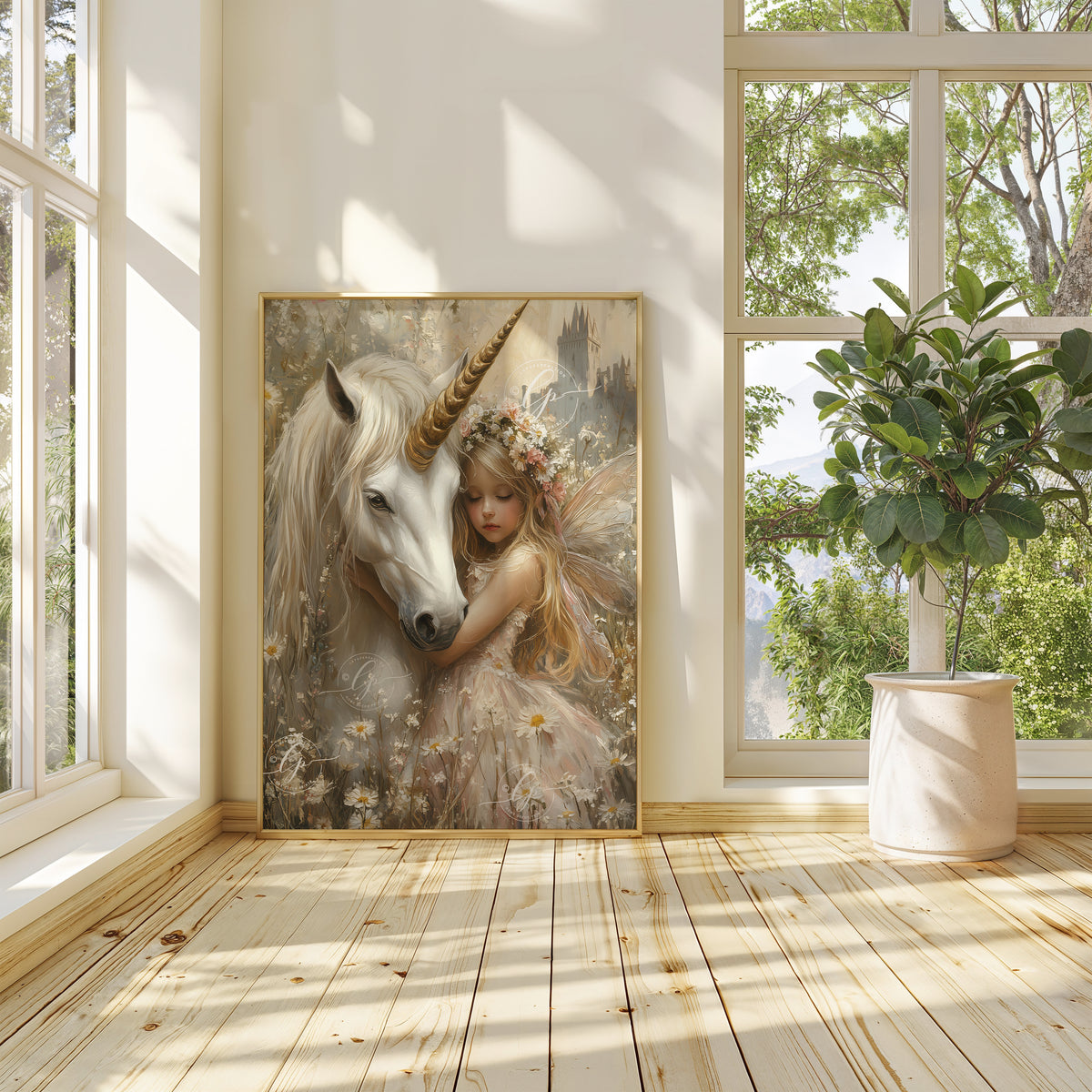 Fairy Nursery wall Art | Unicorn Art