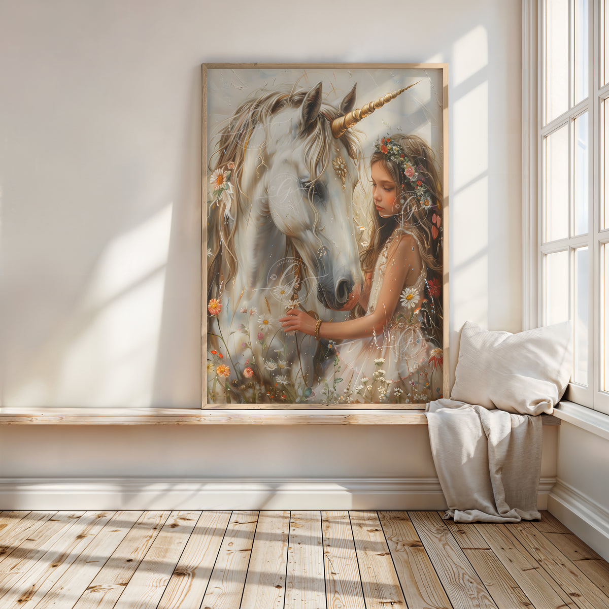 Enchanting Unicorn wall art | Girls wall art
