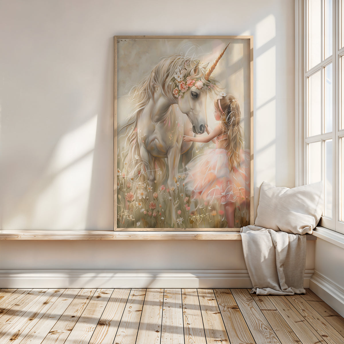 Unicorn wall art | Girls wall art