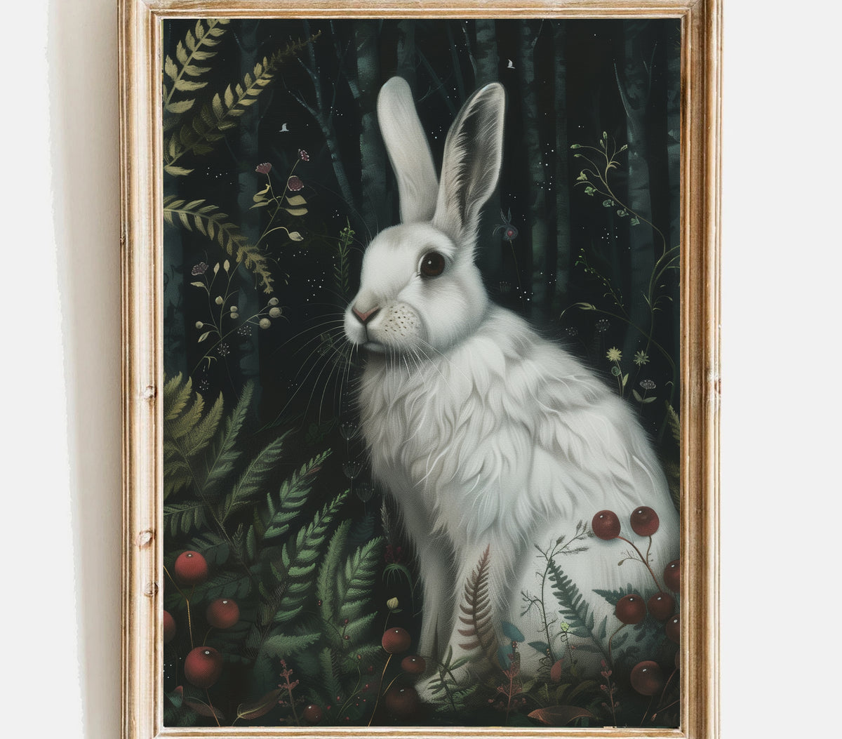 Vintage Hare Print, Rabbit Wall Art, Bunny