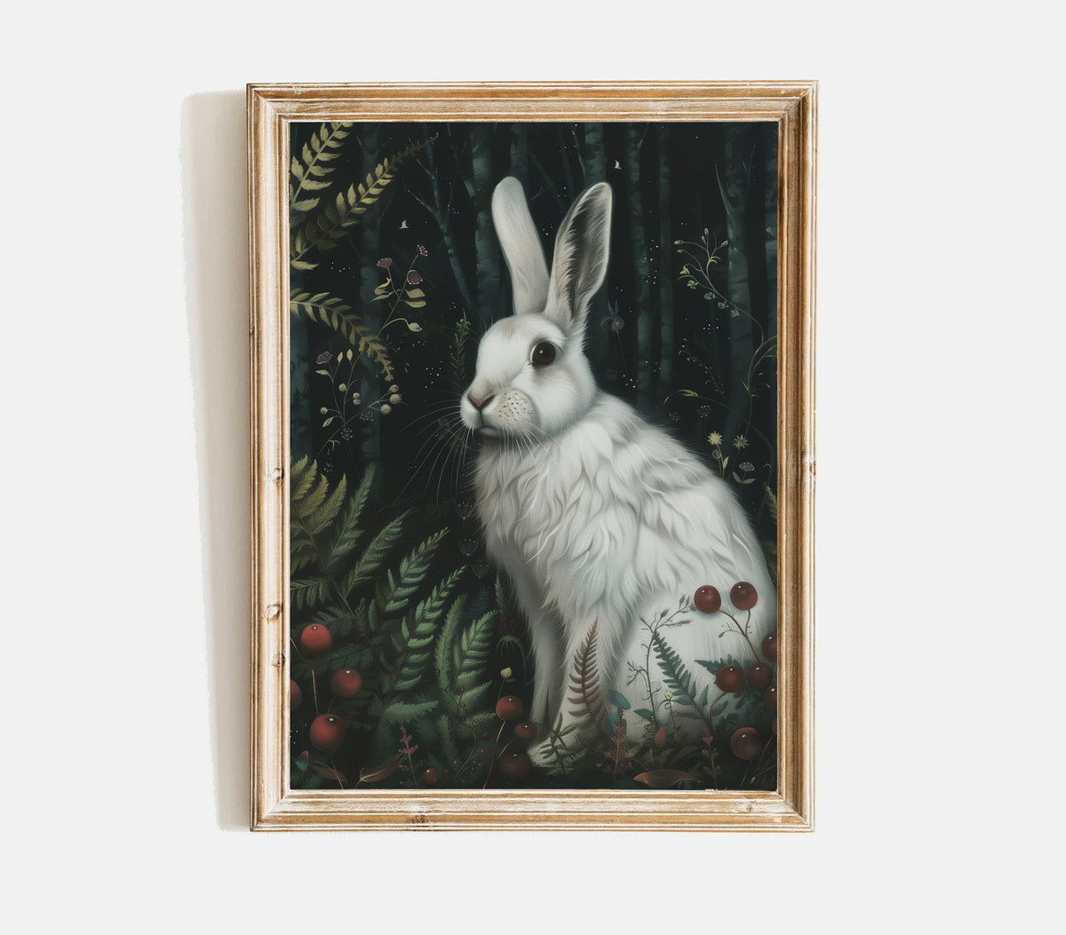 Vintage Hare Print, Rabbit Wall Art, Bunny