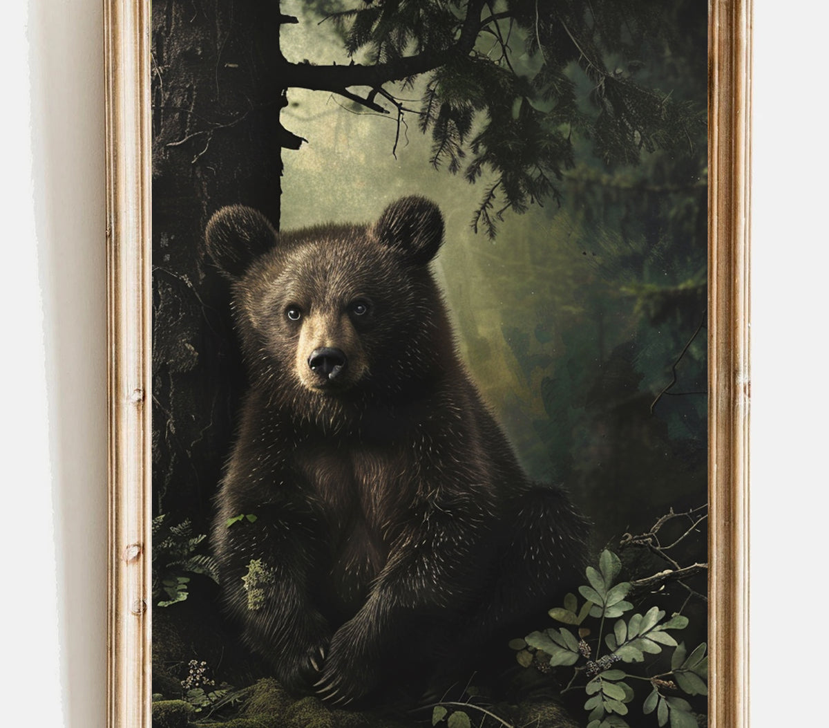 Vintage Bear Print, Bear Nursery Wall Art