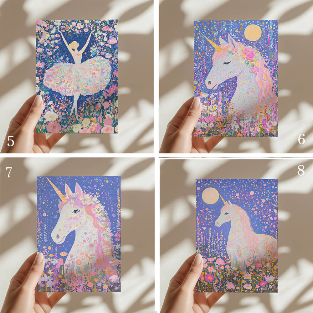 Floral A5 Wall Art Prints Girls Bedroom Decor Bloomcore Mini Prints