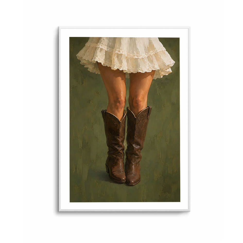 Cowgirl bedroom decor in warm earthy colours.