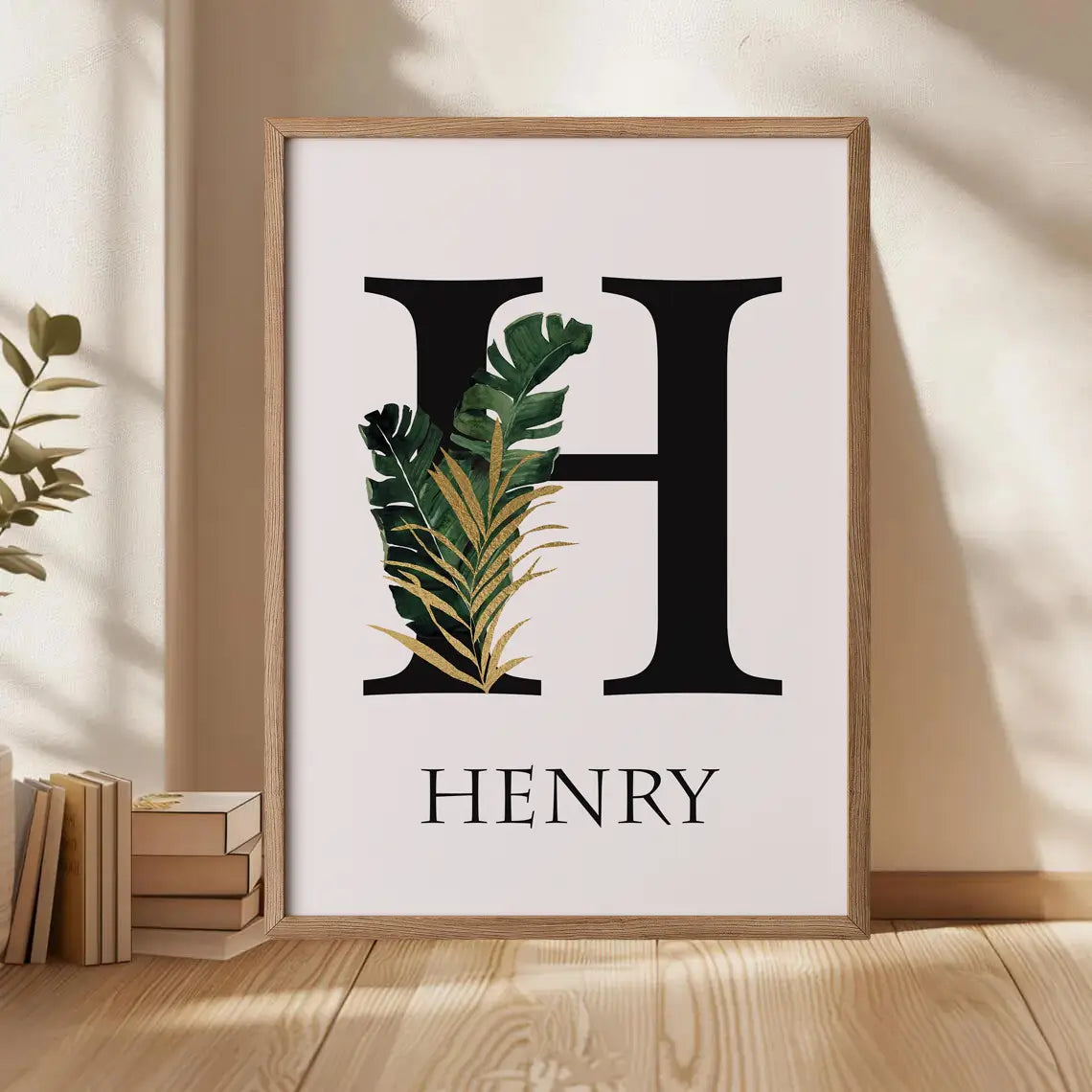 Customisable name artwork for children’s bedroom or playroom décor