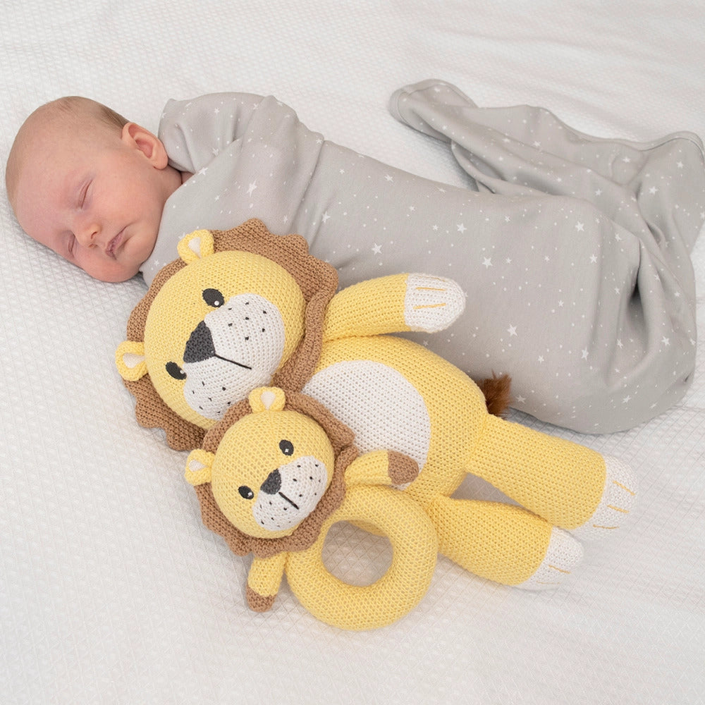 Leo The Lion Knitted Toy -   Living Textiles
