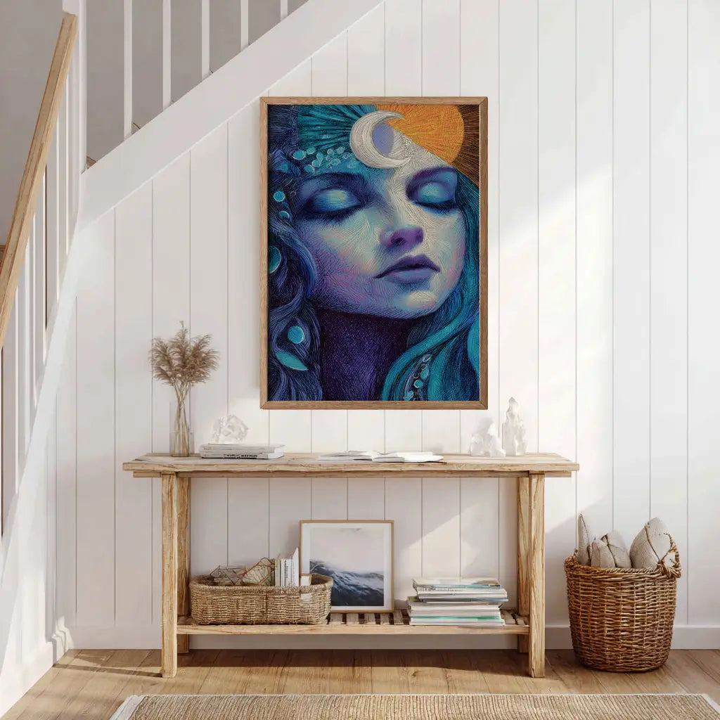 Celestial Boho Goddess Art Print