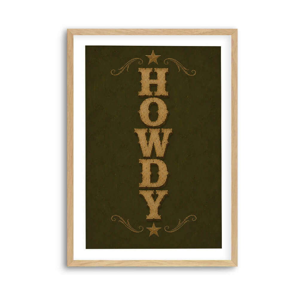 Entryway wall art with western typography and country inspired styling