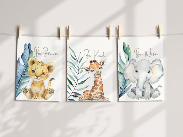 Baby Safari Animal wall art | Lapaperpassion - La Paper Passion