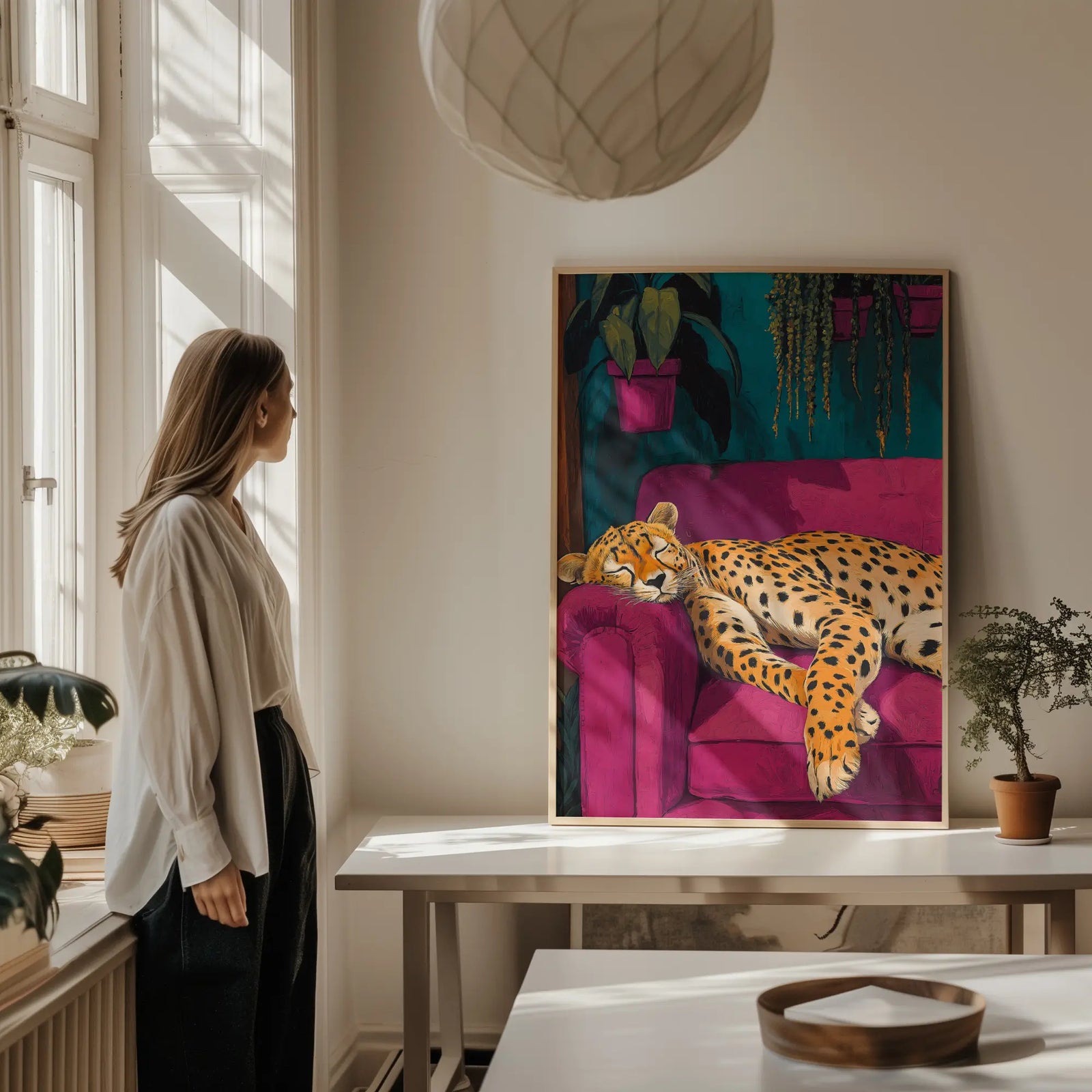 Sleeping Leopard Wall Art