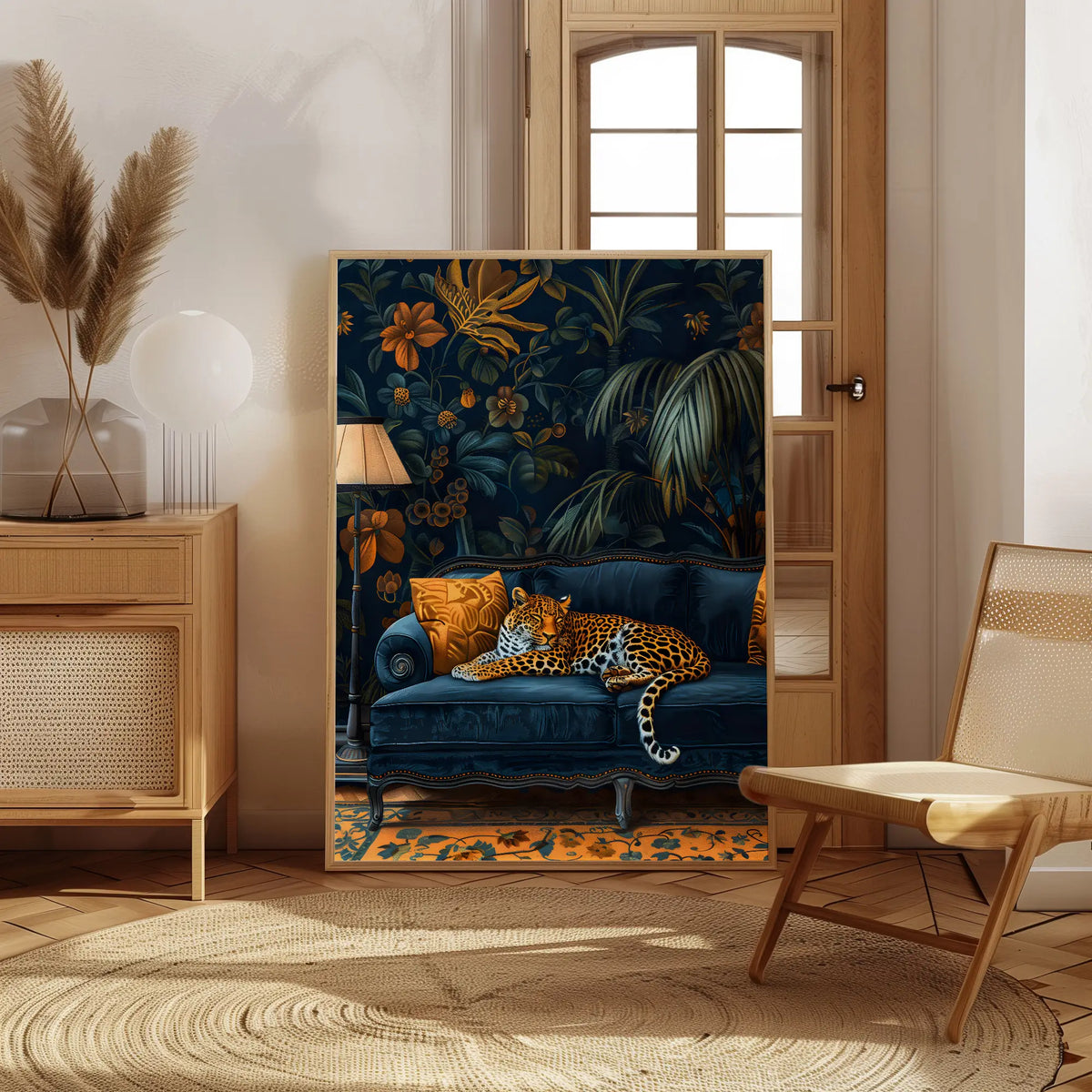 luxury leopard wall print for modern and elegant home decor
