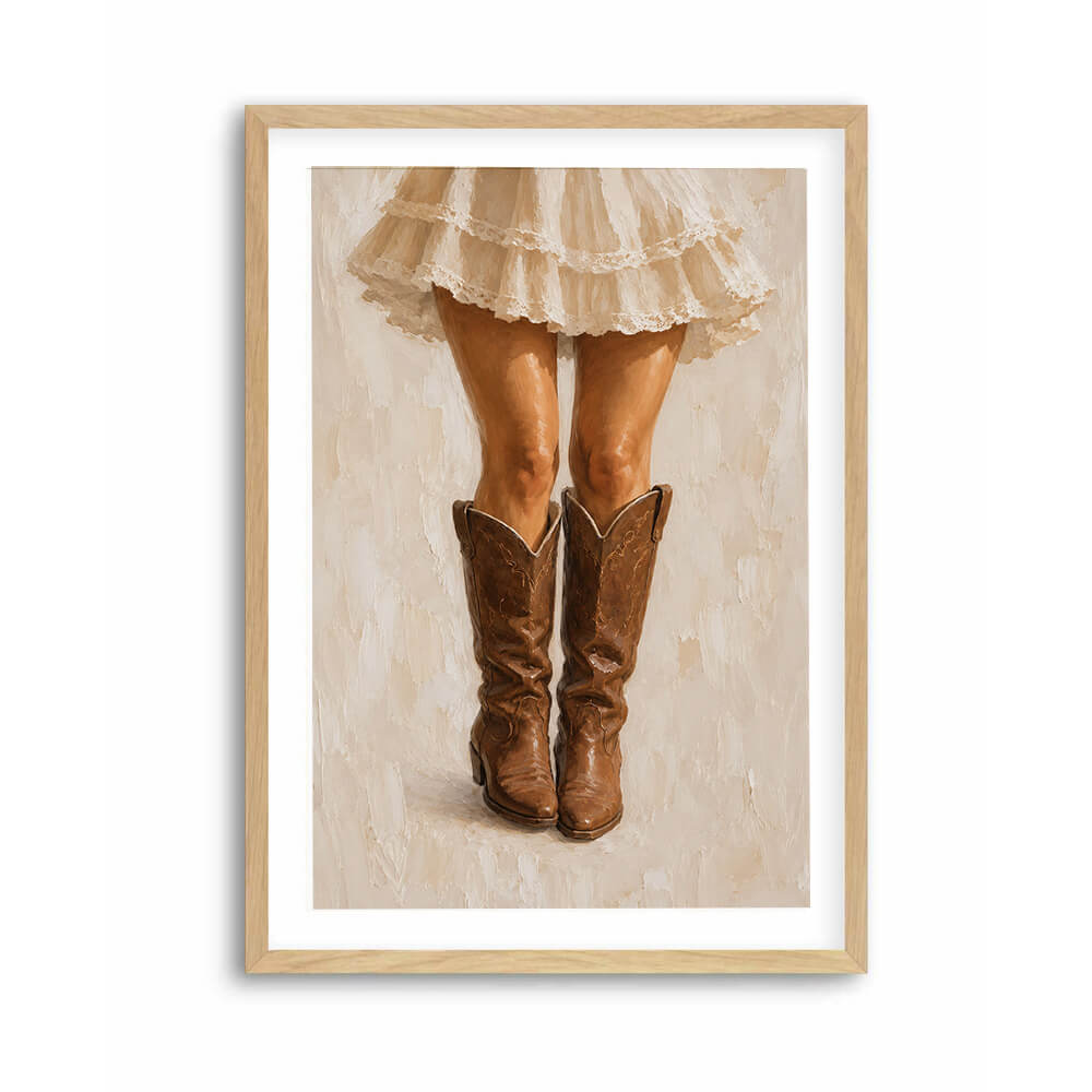 Modern cowgirl decor print for farmhouse and ranch inspired interiors