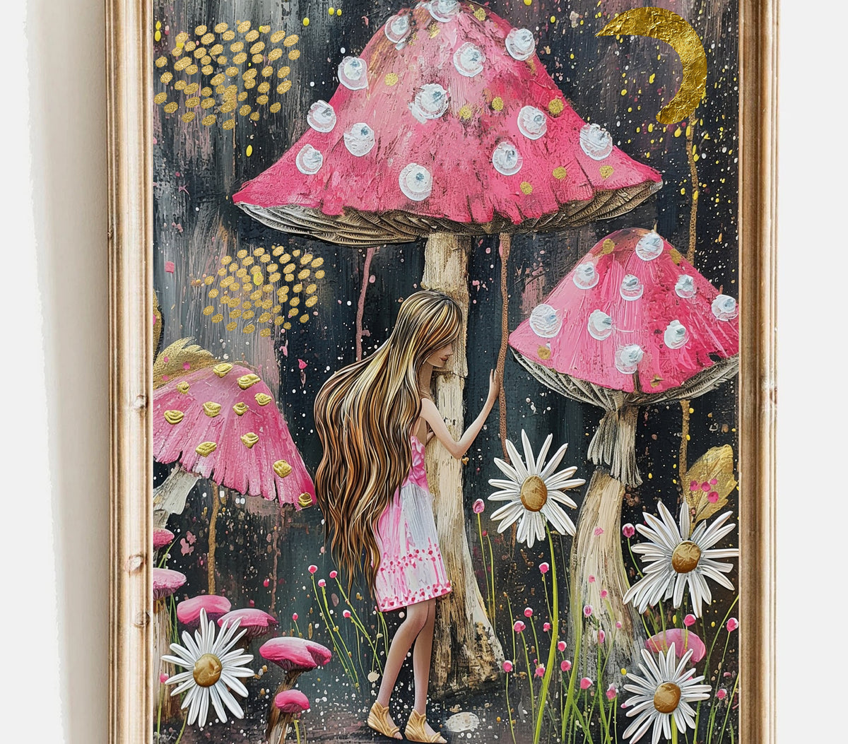 Mushroom Fairy Wall Art