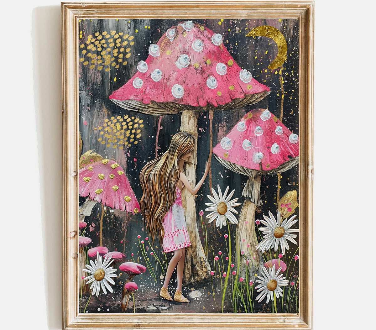 Mushroom Fairy Wall Art