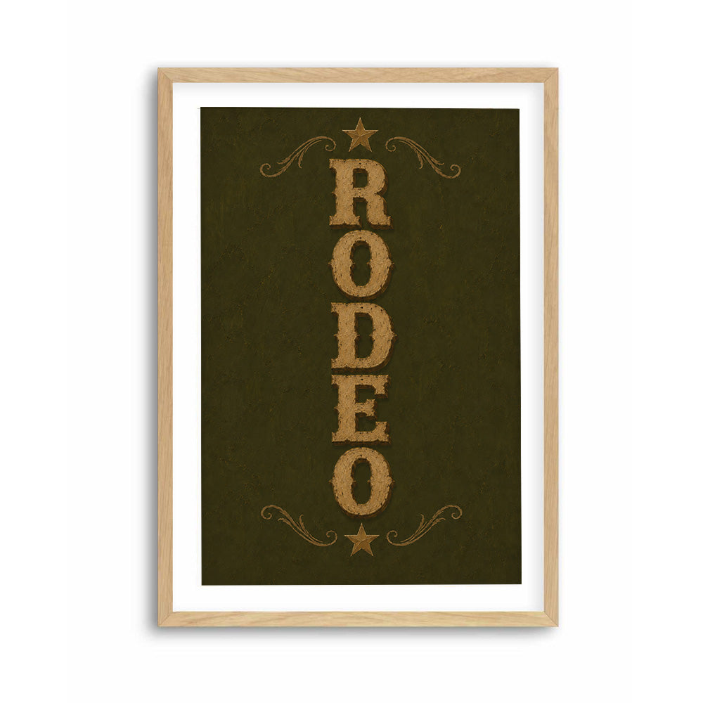 Rustic rodeo typography poster