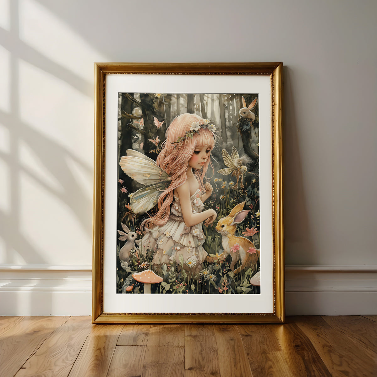 Nursery Fairy Wall Art Prints | Girls wall art