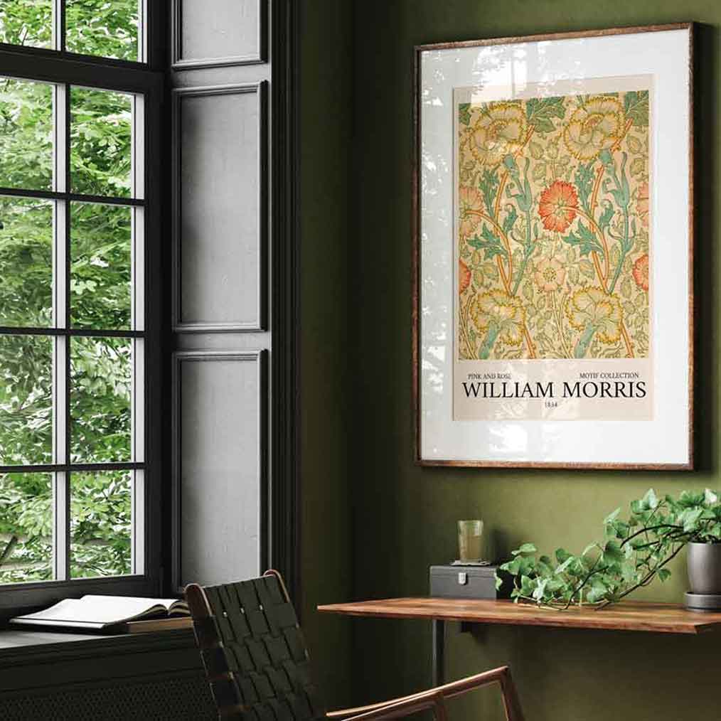 William Morris | Rose Wall Art Print