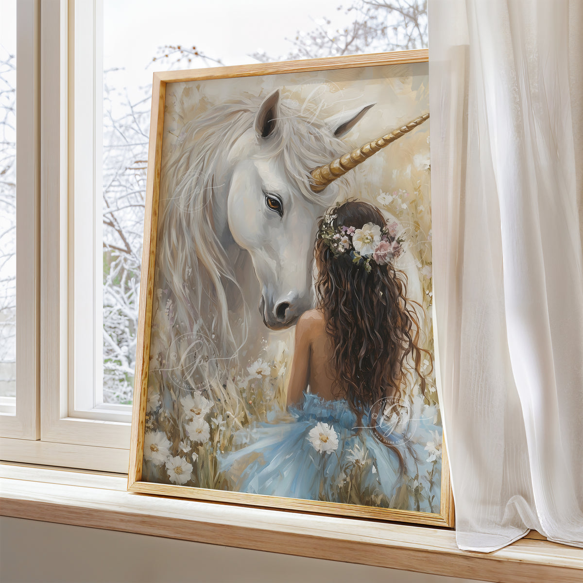 Unicorn wall art | Girls Nursery wall art