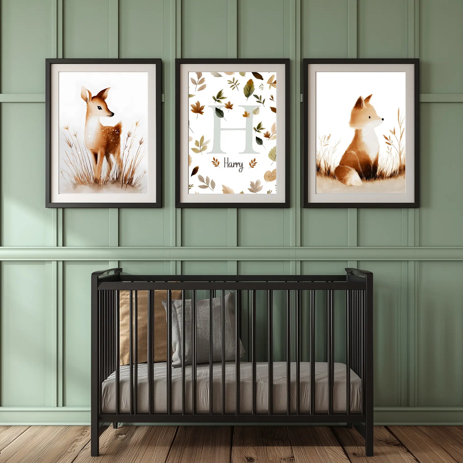Woodland Animal Nursery set of 3