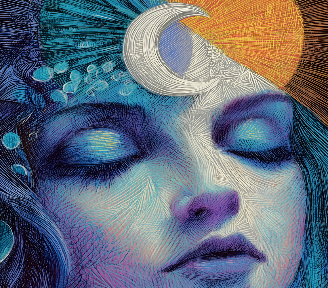 Celestial Boho Goddess Art Print