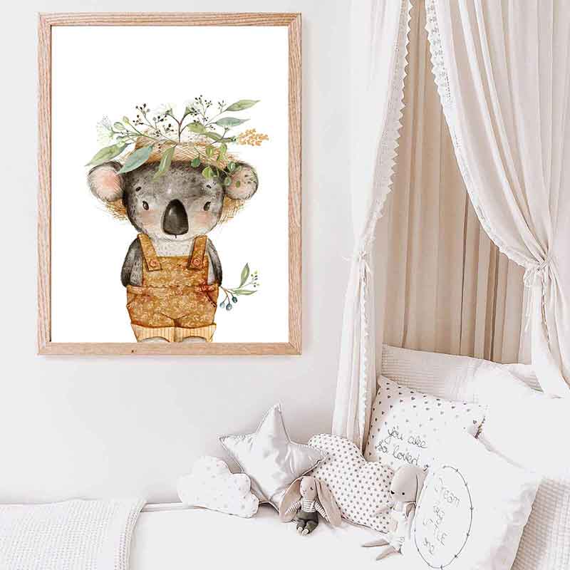 koala nursery wall print