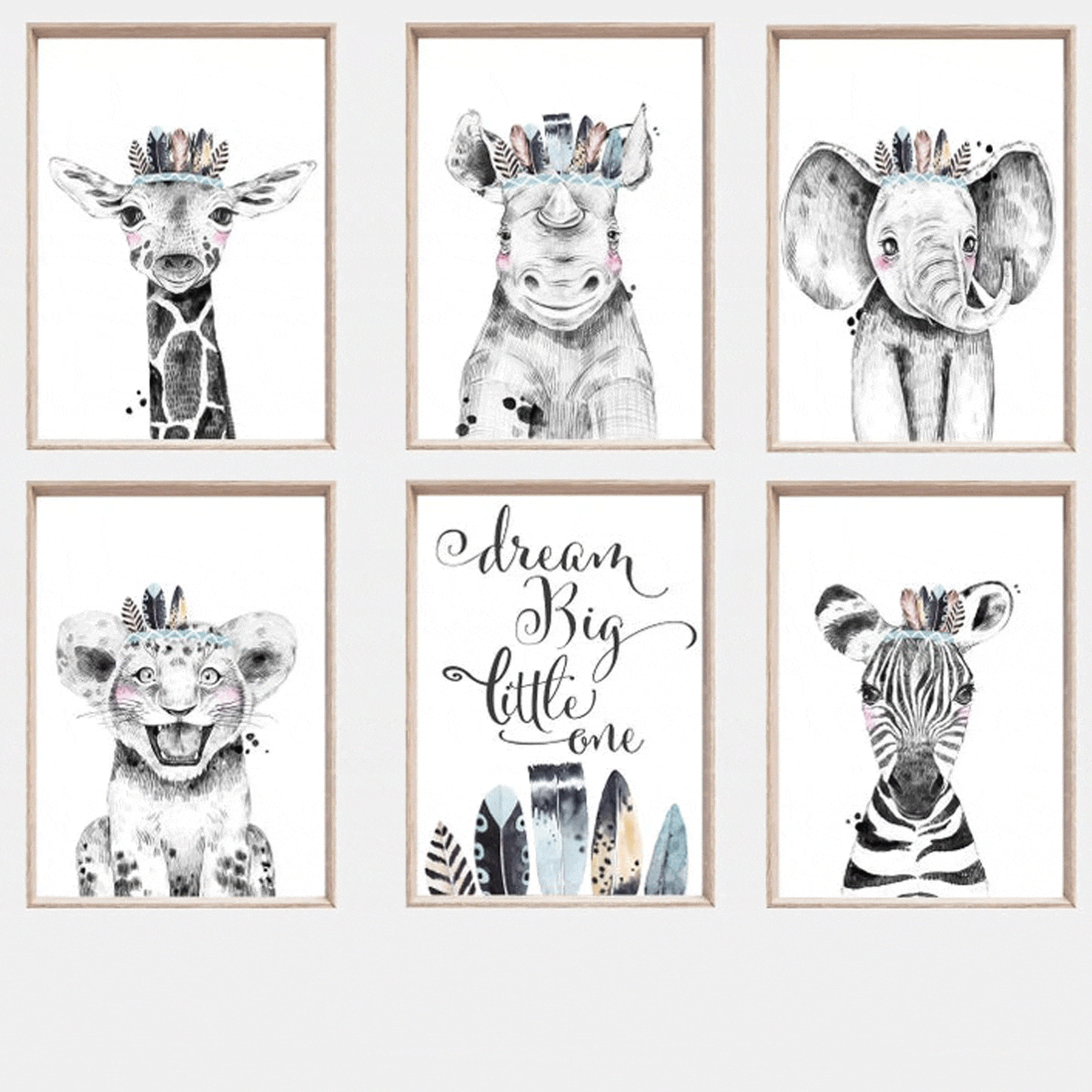 Safari Nursery Prints | Safari Nursery Art -Lapaperpassion - La Paper Passion