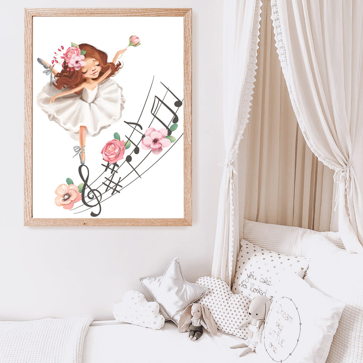 Ballerina girls wall art