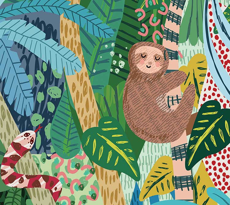 jungle animal nursery prints for boys