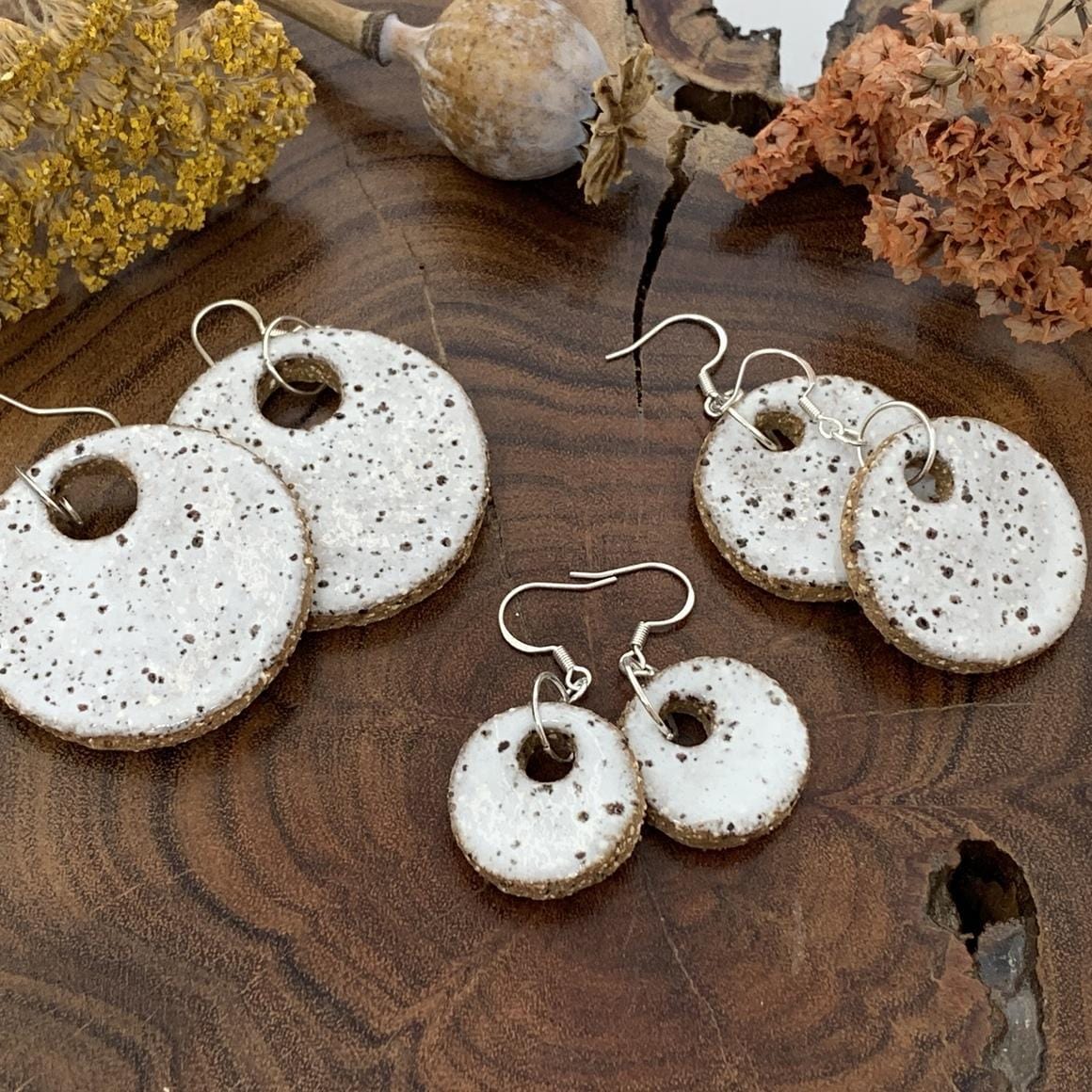 Wolf and Clay Earrings - Senna - La Paper Passion