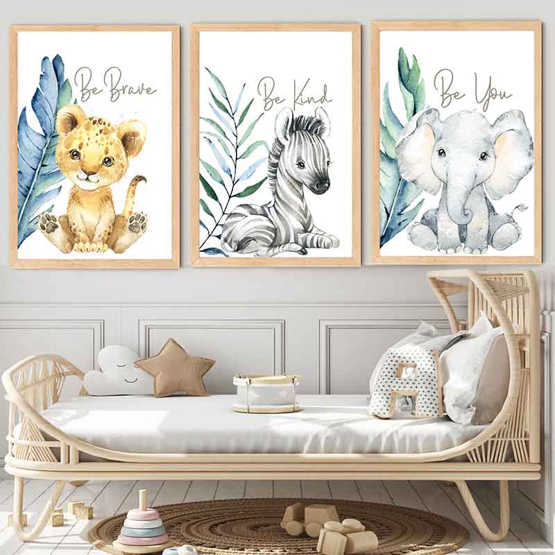 Safari Animal Wall Prints